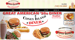 Desktop Screenshot of coneyislanddiner.com
