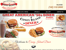 Tablet Screenshot of coneyislanddiner.com